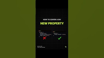 CENTER Your Div with This ONE New Property Trick! #feedshorts #coding #cssanimation #javascriptdev