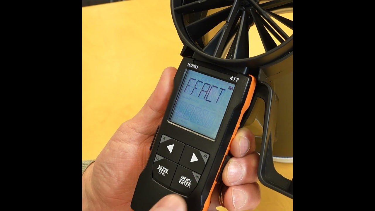 Får du konstiga luftflödesvärden med testo 417?