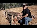 S2 EP32 | WOODWORK | BUILDING A RETAINING/GARDEN WALL FOR THE TIMBER FRAME CABIN | CAMPFIRE COOKOUT