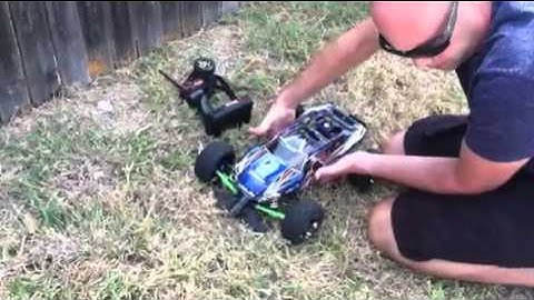 70mph crash Traxxas Rustler VXL