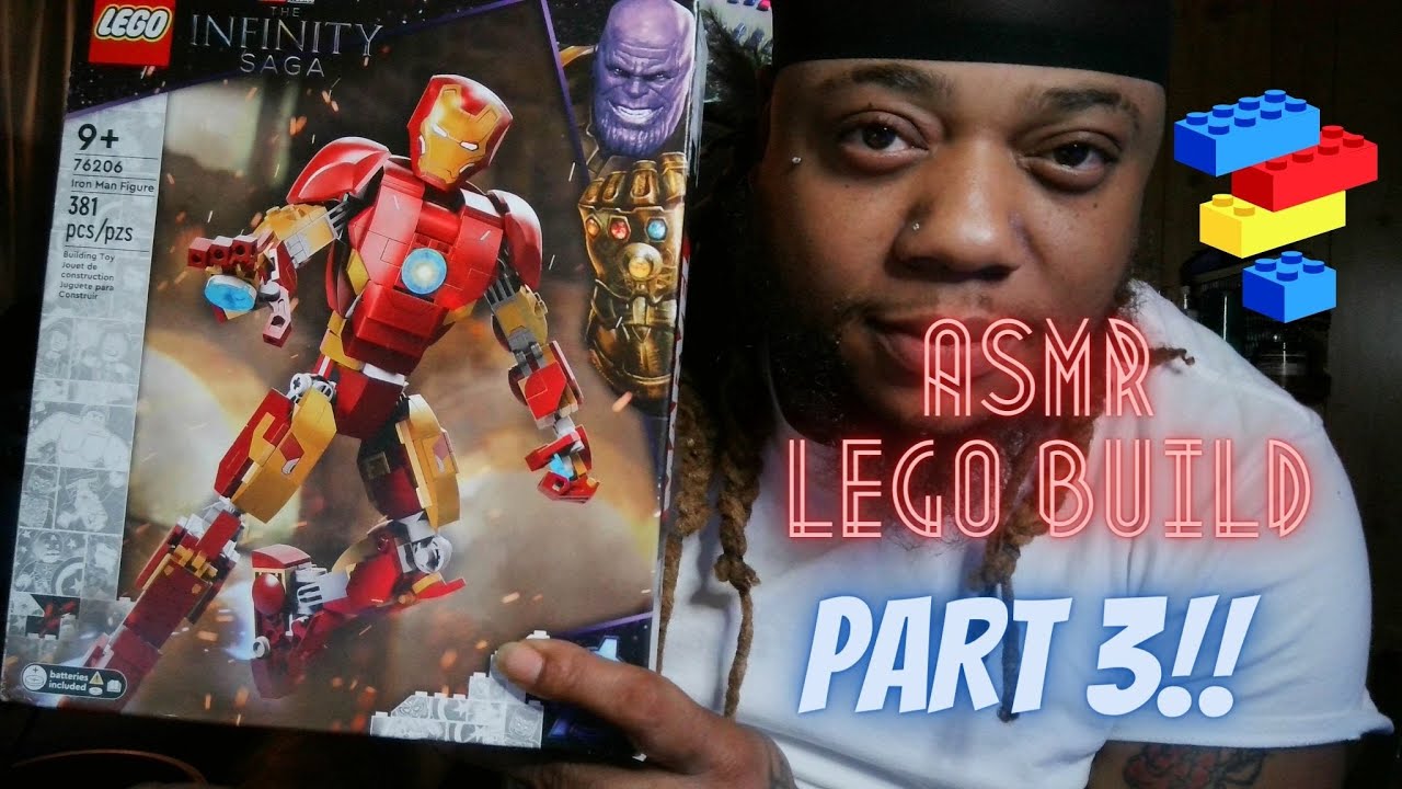 ASMR LEGO BUILD (PART3 OF 4) (GUM CHEWING)(WHISPERED)!!!