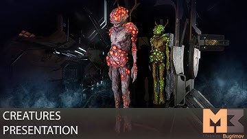 Sci-Fi Line With Creatures Presentation