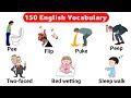 English vocabulary  150 vocabulary with pictures  vocabulary with sentence  listen and learn