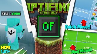 The Best Optifine Clients For MCPE 1.21 ⚡[F1 Button,FPS Counter & FPS Boost]🔥