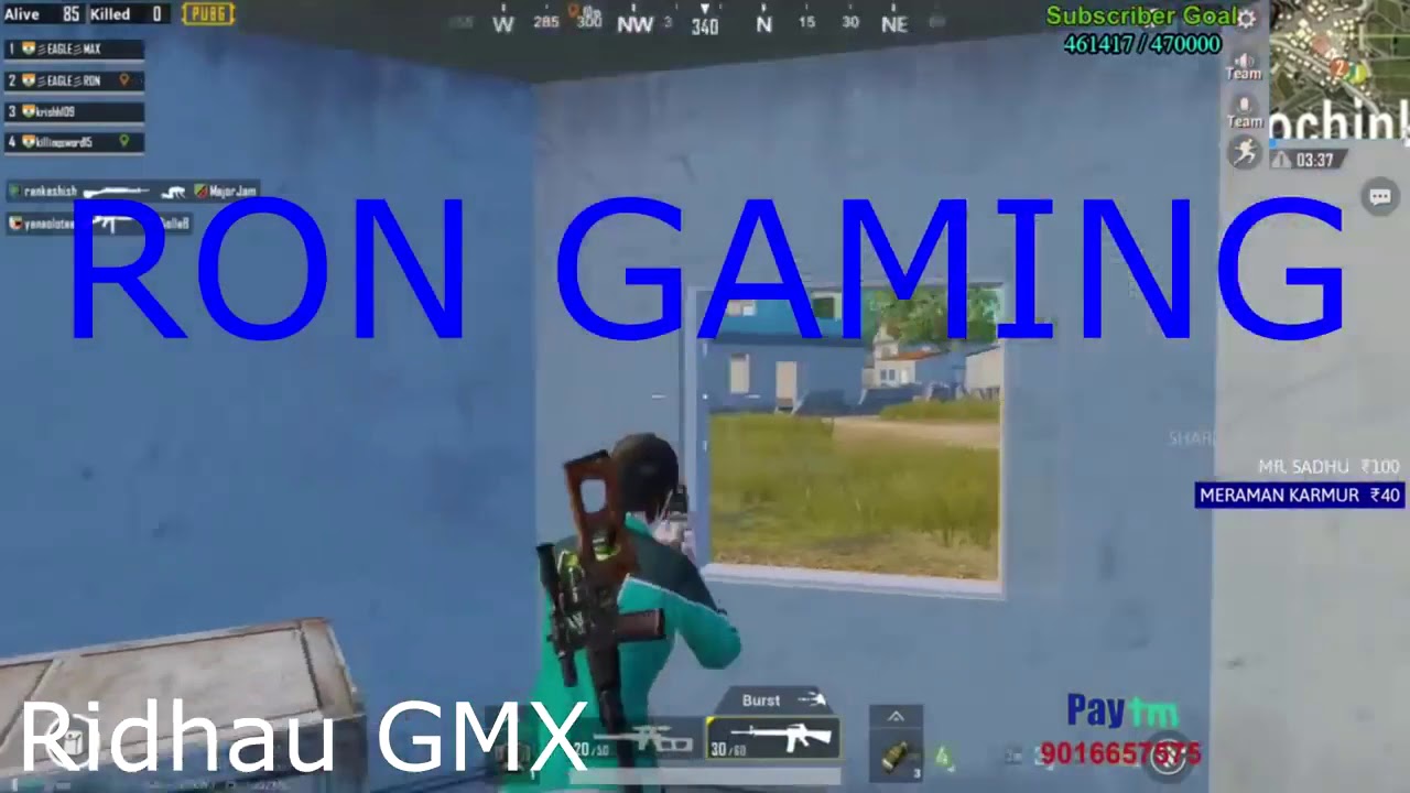 Dynamo vs Ron || Dynamo vs Ron Gaming PUBG Starting Kills | Youtubers vs youtubers || Ridhau GMX