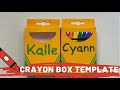 Crayon Box Template | Make it with Cricut | Tam’s Sweet Life