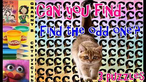 Can you find the odd one? Three awesome puzzles today! By Granny B. (CKToysClub)