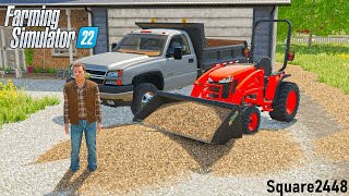 The Landscaping Season Begins! | First Job! (MULCH) | ROLEPLAY | FS22