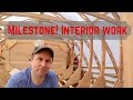 Home built wooden boat state room deck beam install and other interior boat work.  Episode #43