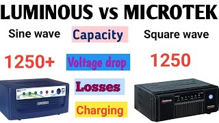 luminous eco volt 1250+ vs microtek imerlyn 1250 | microtek inverter vs luminous inverter