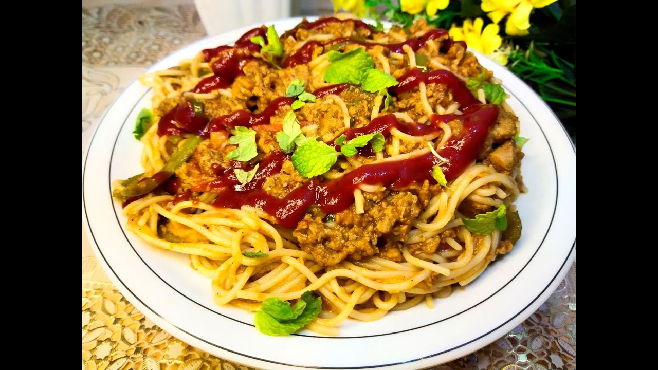 Tasty Spaghetti recipe Vegetable Spaghetti with Ground Beef By Home