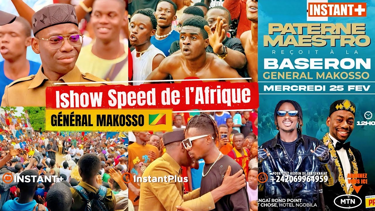 Le Général Makosso LE IShowSpeed DE L’AFRIQUE DÉBARQUE 🔥 à La Baseron BRAZZAVILLE Congo 🇨🇬 Paterne
