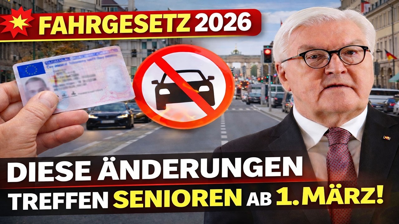 💥 Fahrgesetz 2026: Diese Änderungen treffen Senioren ab 1. März!