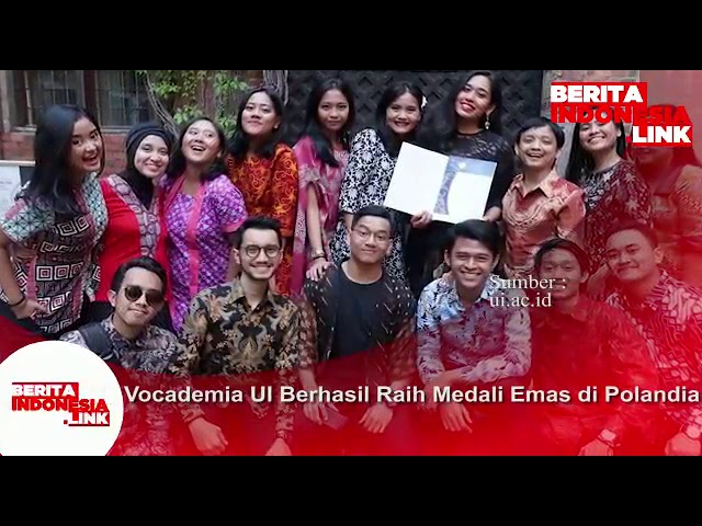 Vocademia Universitas Indonesia berhasil raih medali Emas di Polandia.