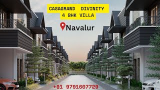 Casagrand Divinity  | 4 BHK Villa | Model House | Navalur |  50+ worldclass amenities | 9791607729.