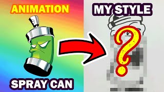 How To Draw Spray Paint Can Step By Step Character Beginner Guide | Drawing Tutorial