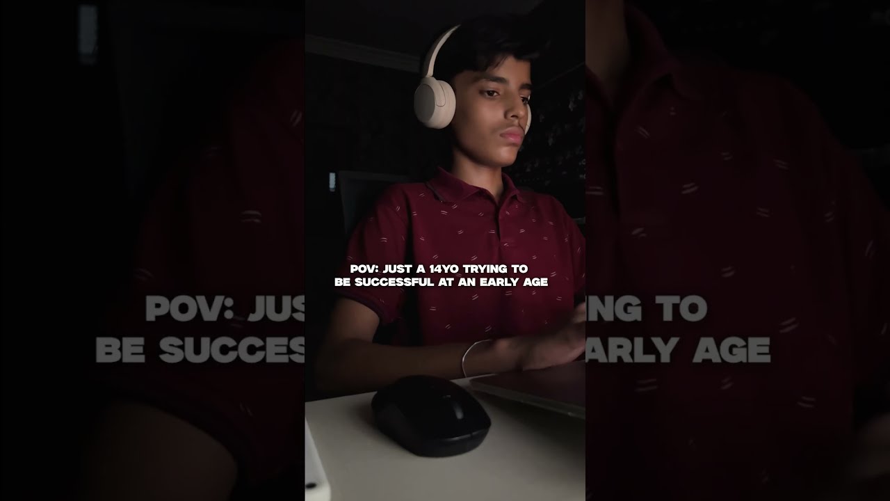 POV Just A 14 Year Old Trying To Be Successful NikkTeck Motivational Nikkteck Hustle Money