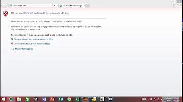 Como resolver problema de certificado de segurança do site?