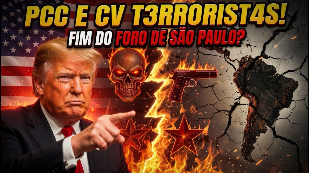 PCC e CV na mira dos EUA: Classificação como t3rrorist4s pode mudar tudo | BK SHOW<span class=