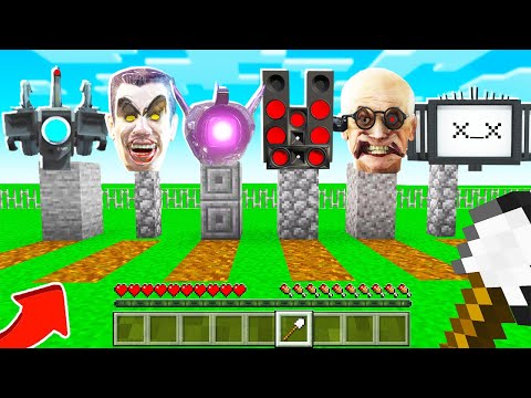 YANLIŞ GİZEMLİ SKİBİDİ TUVALET MEZARINI SEÇERSEN ÖLÜRSÜN - 😨 Minecraft