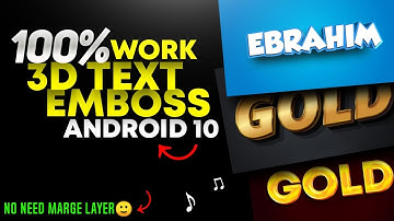 100% work pixellab 3d text in Android 10 | How to solved 3d text & emboss problem in pixellab |