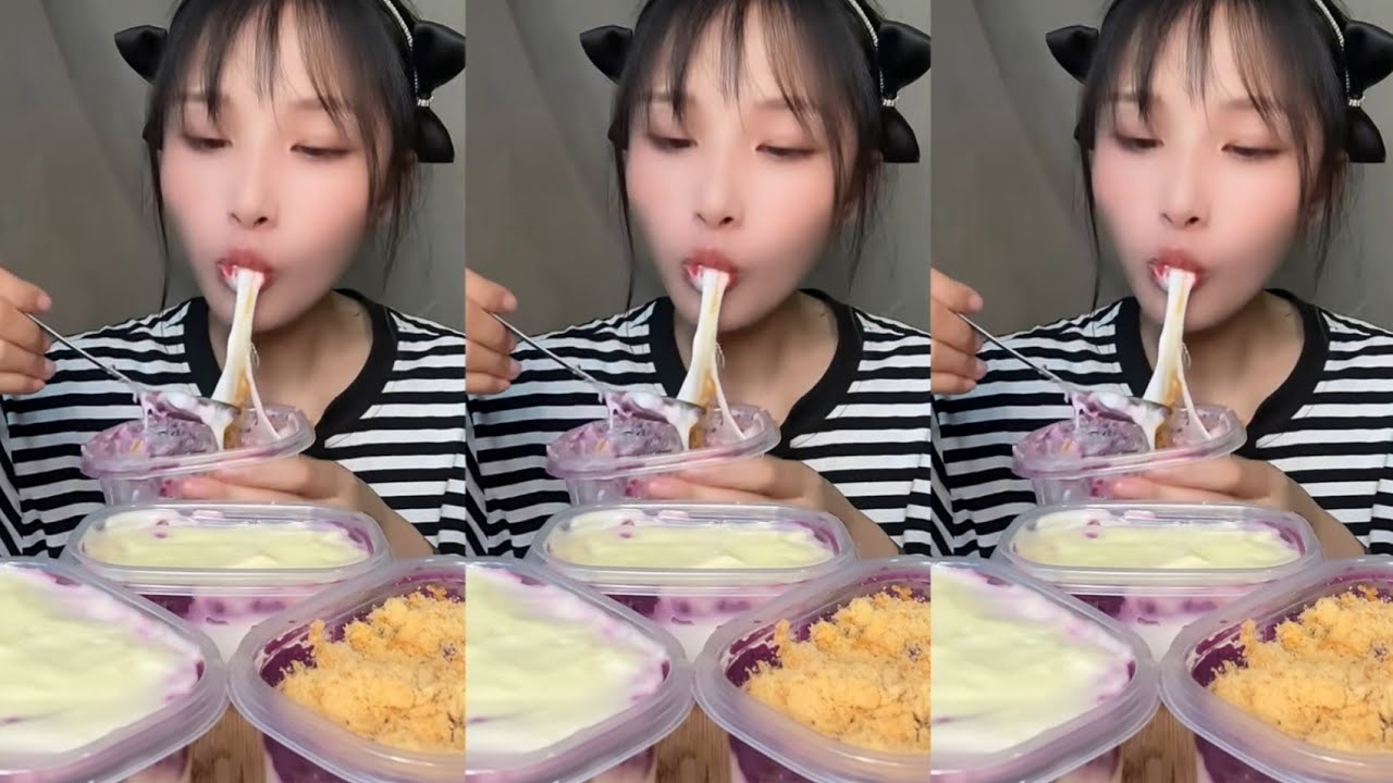 ASMR MUKBANG Salad dressing cream box EATING SHOW|소리좋은 러가지 음식 먹방 모음이 팅쇼 ...
