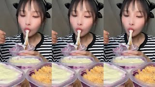 ASMR MUKBANG Salad dressing cream box EATING SHOW|소리좋은 러가지 음식 먹방 모음이 팅쇼 리얼 사운드|大食い