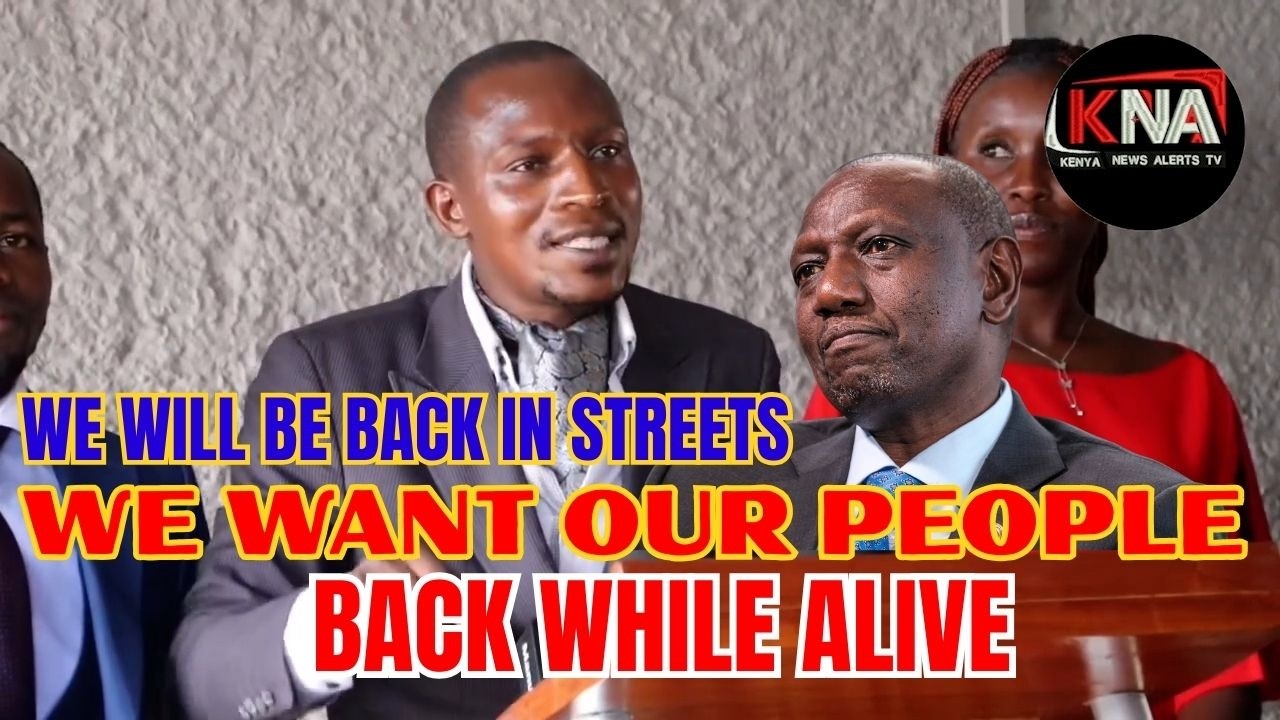YOU ARE PROVOKING OUR TEMPER. WE WILL BE BACK IN THE STREETS IF YOU DON'T BRING OUR KENYANS BACK.