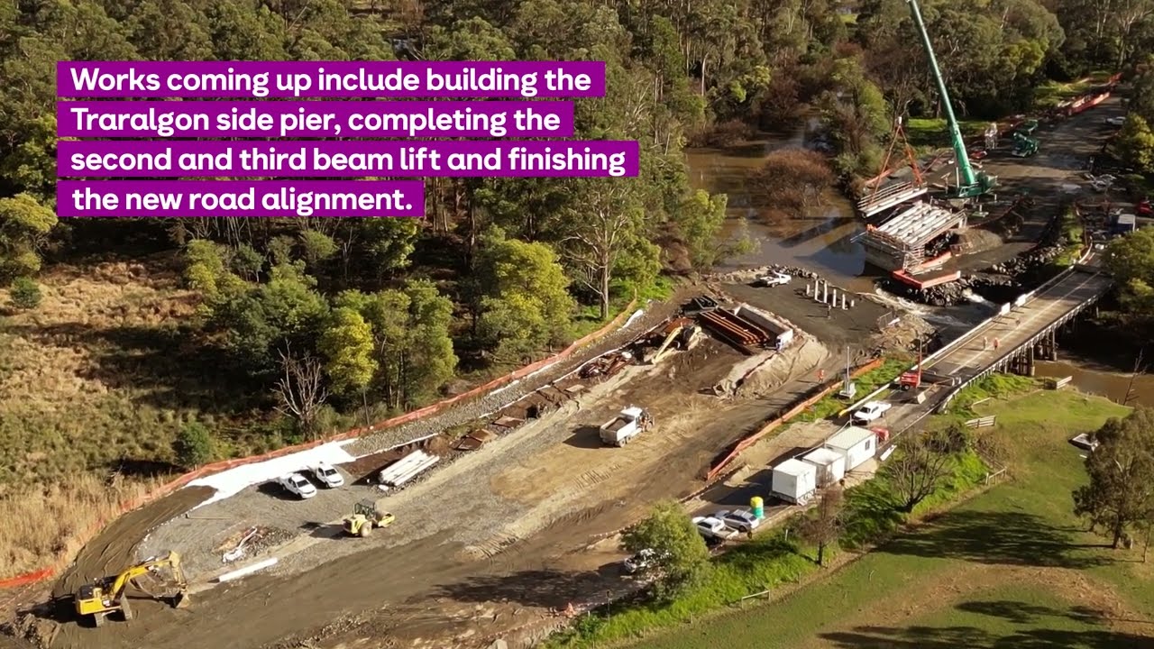 Building the Latrobe River Bridge