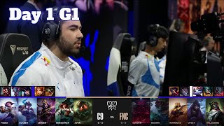 C9 vs FNC | Day 1 LoL Worlds 2022 Main Group Stage | Cloud 9 vs Fnatic - Groups full game