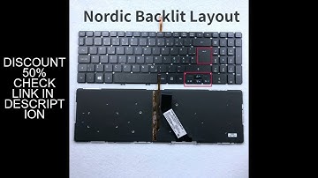Nordic Backlit Keyboard For ACER Aspire V5-572 V5-572G V5-572P V5-572PG V5-573 V5-573G V5-573P V5-57
