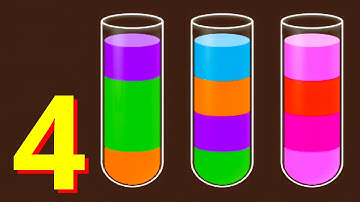 💧 Color Sort: Water Puzzle 🧩 GAMEPLAY Part 4 Levels 48-57 (Android, iOS)