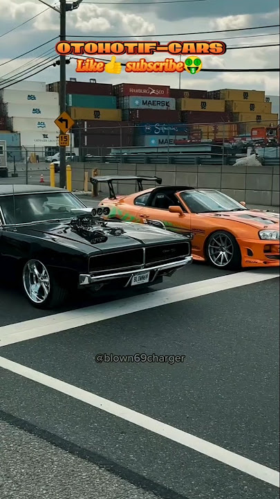 SUPRA VS DODGEš„ PAUL WALKER VS DOMINIC TORETTOā ļøš„ #automobile #jdmcars #fastandfurious #edit #fyp