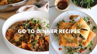 My GO TO Dinner Recipes 🔥
EBOOKS https://tishwonders.co.uk/shop/
SOCIAL MEDIA: https://www.instagram.com/tishwonders/
CONTACT: tishwondershealth@gmail.com
Lentil, chickpea, and sweet potato curry (serves 3-4)
200g cooked chickpeas
200g cooked beluga or puy lentils
1 medium sweet potato
1 red pepper
30g coriander
1 chilli (optional)
1 cup water
400ml coconut milk
2 tbsp. tomato paste
1 tbsp. cumin seeds
1/2 tsp. fennel seeds
1 tsp. nigella seeds
1 tbsp. curry powder
1 tsp. garam masala
Sea salt and black pepper
Salmon en croute (serves 2)
2 salmon fillets (skinless)
400g puff pastry (have an extra box on hand)
2 tbsp. red pesto
200g spinach
100g chestnut mushrooms
2 tbsp. crème fraiche
4 garlic cloves
2 shallots
20g dill
20g parsley
1 tsp. lemon zest
1 egg
Sea salt & black pepper My GO TO Dinner Recipes 🔥