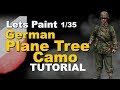 Lets Paint: German 1/35 Plane Tree / Oak Leaf Camouflage painting tutorial