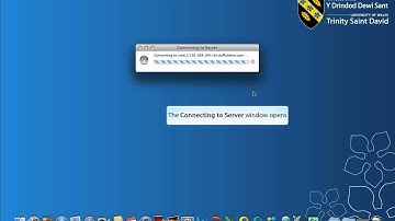 UWTSD - Staff | Apple Mac - How to map a connection to your personal U: drive