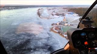 Мы летим на вертолете из Москвы на базу отдыха 