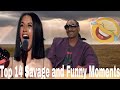 Top 14 Savage and Funny Moments | Cardi B and Snoop Dogg hilarious incidents |