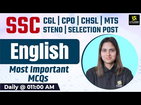 SSC English Classes 2025 | Top MCQs | SSC Foundation 2025 | English Pratibha Ma'am