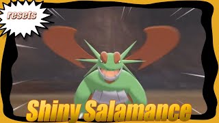 Live Shiny Salamance - 415 resets - Crown Tundra - Pokemon Sword