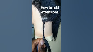 how to add extensions  / braids #braiding