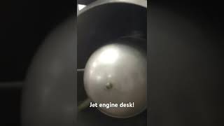 Jet engine desk! #automobile #space #nasa #rocket #ww2 #welding #welder
