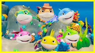 Six Little Sharks | 3D Animation English Nursery Rhymes & Kids Songs