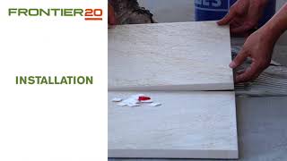 Landmark Ceramics Porcelain Pavers over Reinforced Concrete Installation