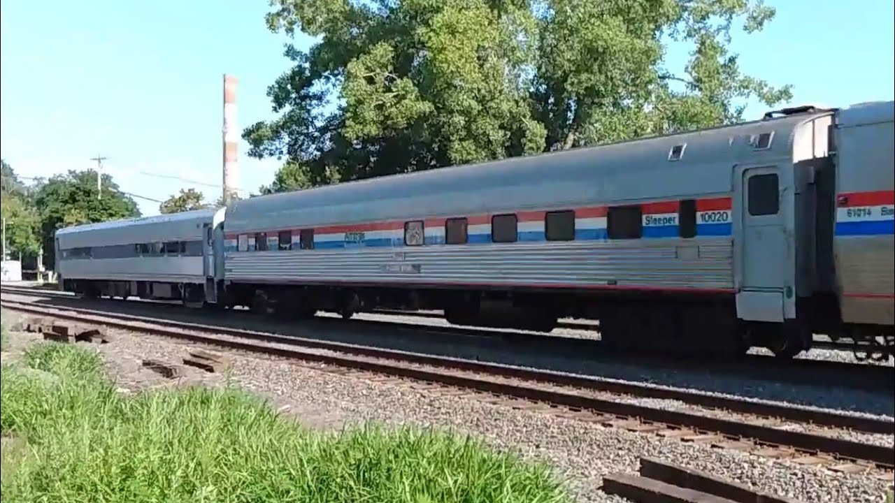 [HD] Amtrak P048 With Deadheaded AMTK 10020 "Pacific Bend" and Horizon ...
