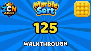 Marble Sort Level 125 Walkthrough (No Rocket) | Solution