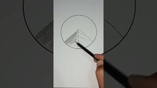 Mountain drawing pencil #mountains#mountaindrawing#shorts #short