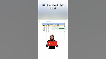 IFS function in MS Excel #msexceltutorials #microsoftexcel #exceltech