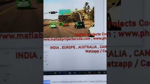 Vehicle and lane detection using matlab