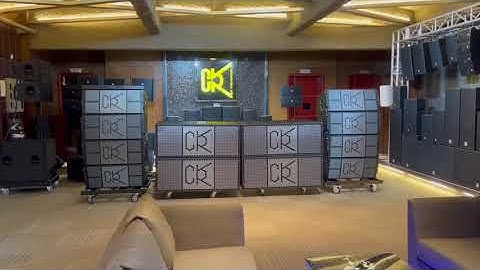 W-123 powerful line array system set up from CVR PRO AUDIO